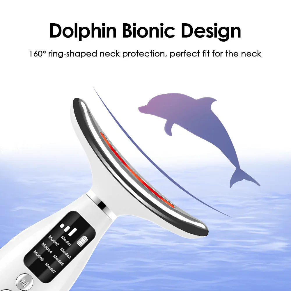 7‑in‑1 Neck & Face Massager for Women – Portable Skin Tightening & Daily Facial Care Tool