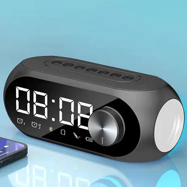 Alarm Clock Radio FM Bluetooth Speaker Portable