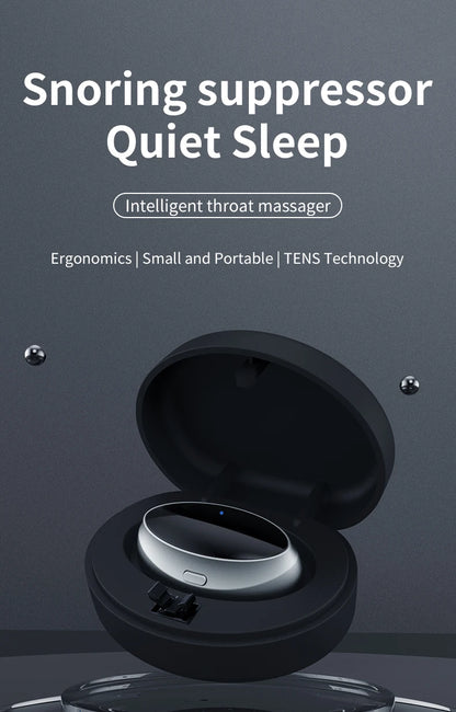 Anti-Snore Device with Dual-Pulse Stimulation - Sleep Apnea Relief, Snore Reduction,  Muscle Trainer for Silent Night