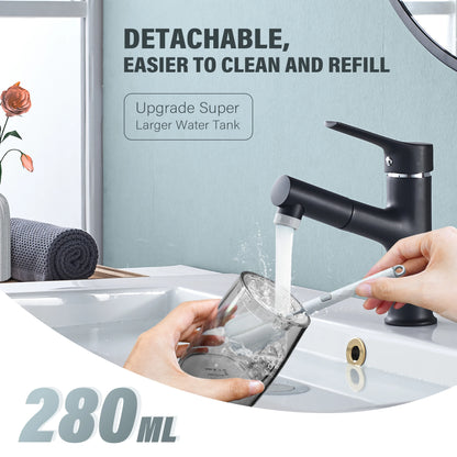 SEJOY Water Flosser Irrigator Dental Teeth Whitening strips Portable 230ML Tank 5 Modes 8 Jet Tips Washing Machine for Home