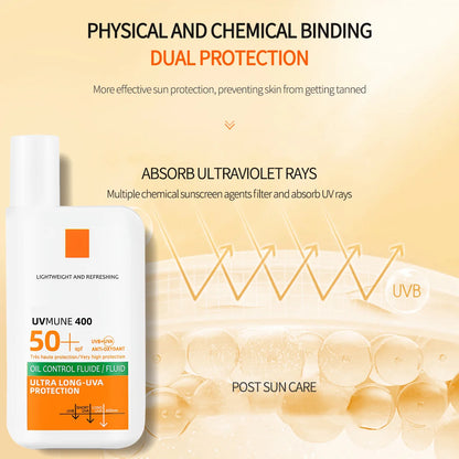 Original SPF50+ Sunscreen Lotion Cream Lasting Moisturizing Refreshing Light and Non Greasy To Prevent Facial and Body Sunburn