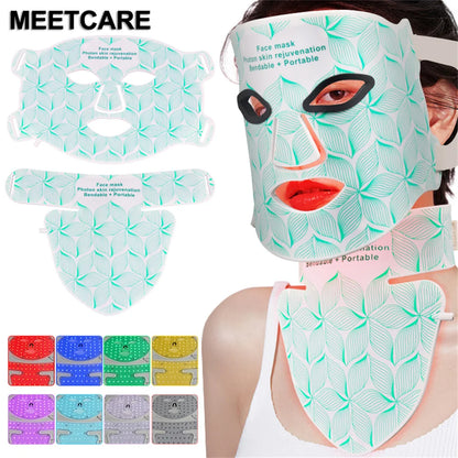 LED 8‑Color Face & Neck Mask – Anti‑Aging, Acne & Skin Tightening
