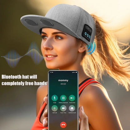 Bluetooth Sports Music Hat Headphone Dual Speaker
