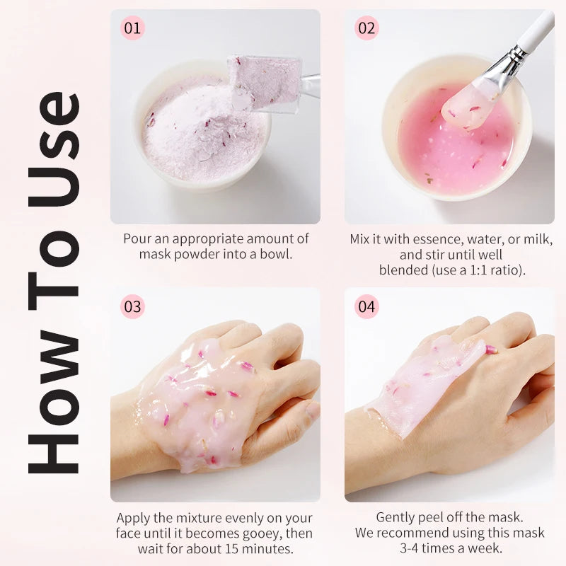 natural gel face mask for improving skin texture