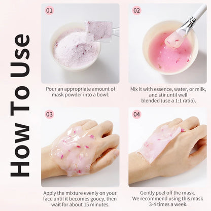 natural gel face mask for improving skin texture