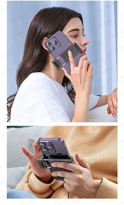 360 Rotation Auto Face Tracking Gimbal Stabilizer Desktop Following Video Shooting with Remote Shutter for Smartphones