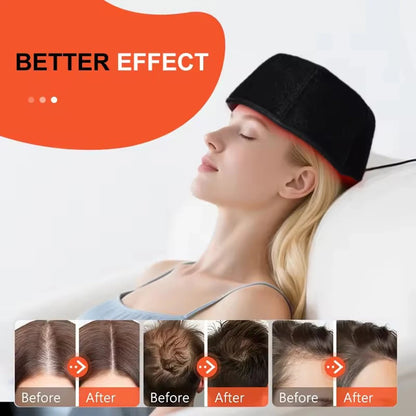 Red Light Hats for Hair Regrowth Infrared light Cap Thinning Anti Hair Loss Anxiety Stress Reduce Migraine Scalp Relax Massager
