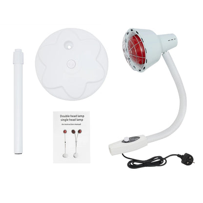 NEW Infra Red Lamp, 275W Single Head Type Brightness Adjustable, 360° Rotating Floor Standing, for Home, Office Use