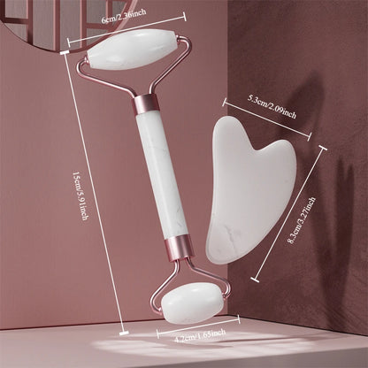 2Pcs Face Massager Roller | Guasha & Skin Care Tools