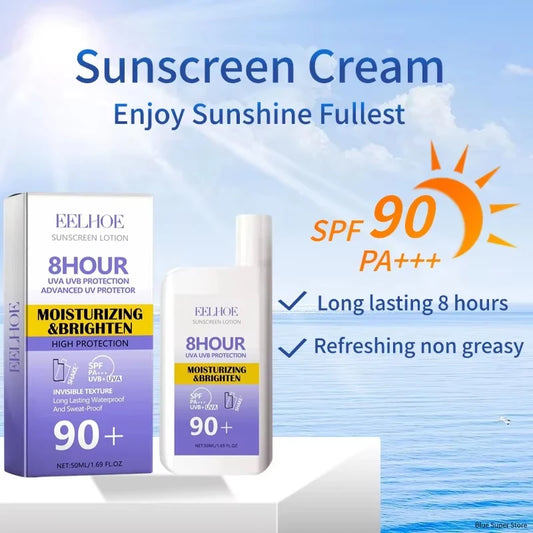 Sunscreen Cream Spf 90+ UV Protective Sunburn Repairing Cream Sun Block Isolation Lotion Moisturizing Oil-Control Face Body Care