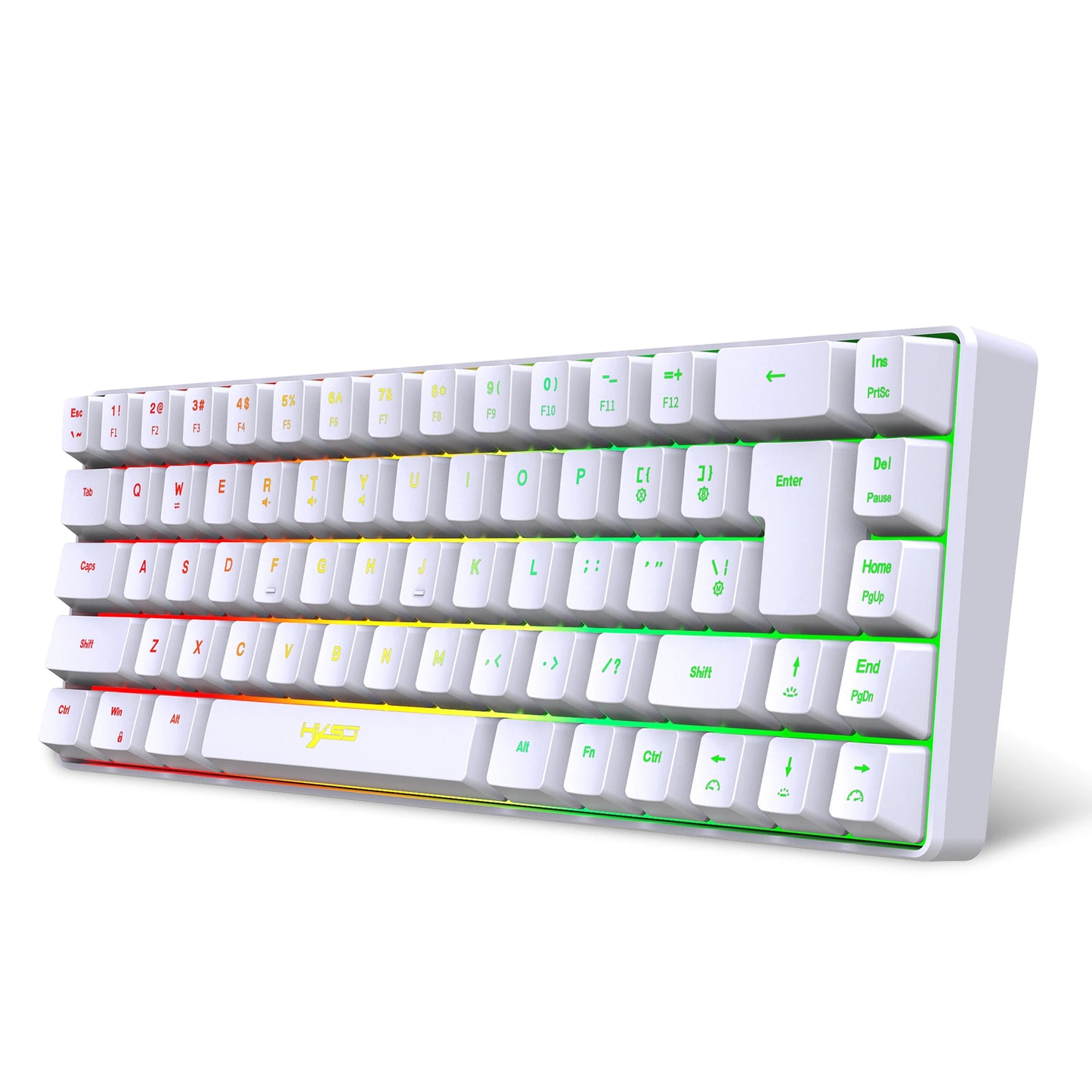 Wired gaming keyboard, RGB backlight ultra compact