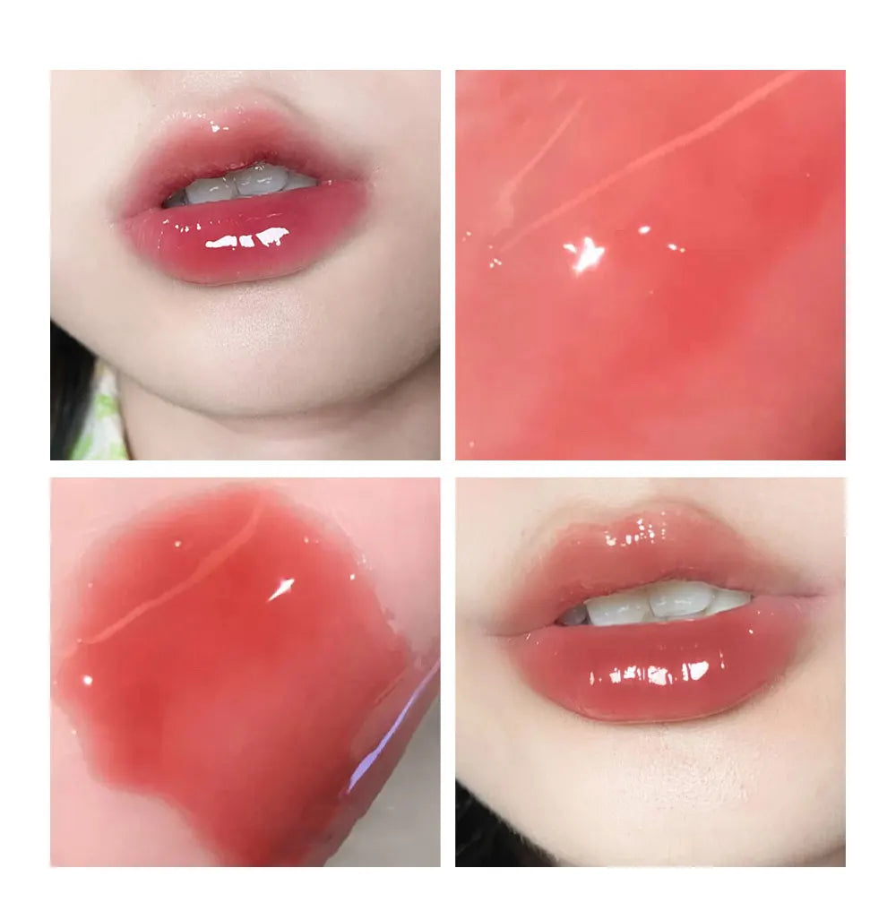 Twelve-Piece Lip Gloss Set, Water-Glossy Mirror Shimmer Lip Gloss, Moisturizing Lip Gloss, Non-Fading, Easy to Apply, Long-Lasting Makeup Effect Lip Gloss Set