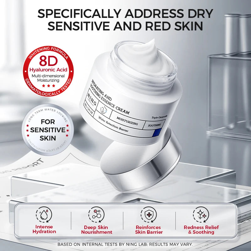 face cream for barrier repair and redness relief treatment

