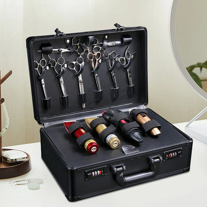 large capacity barber toolbox for organizing hair tools
