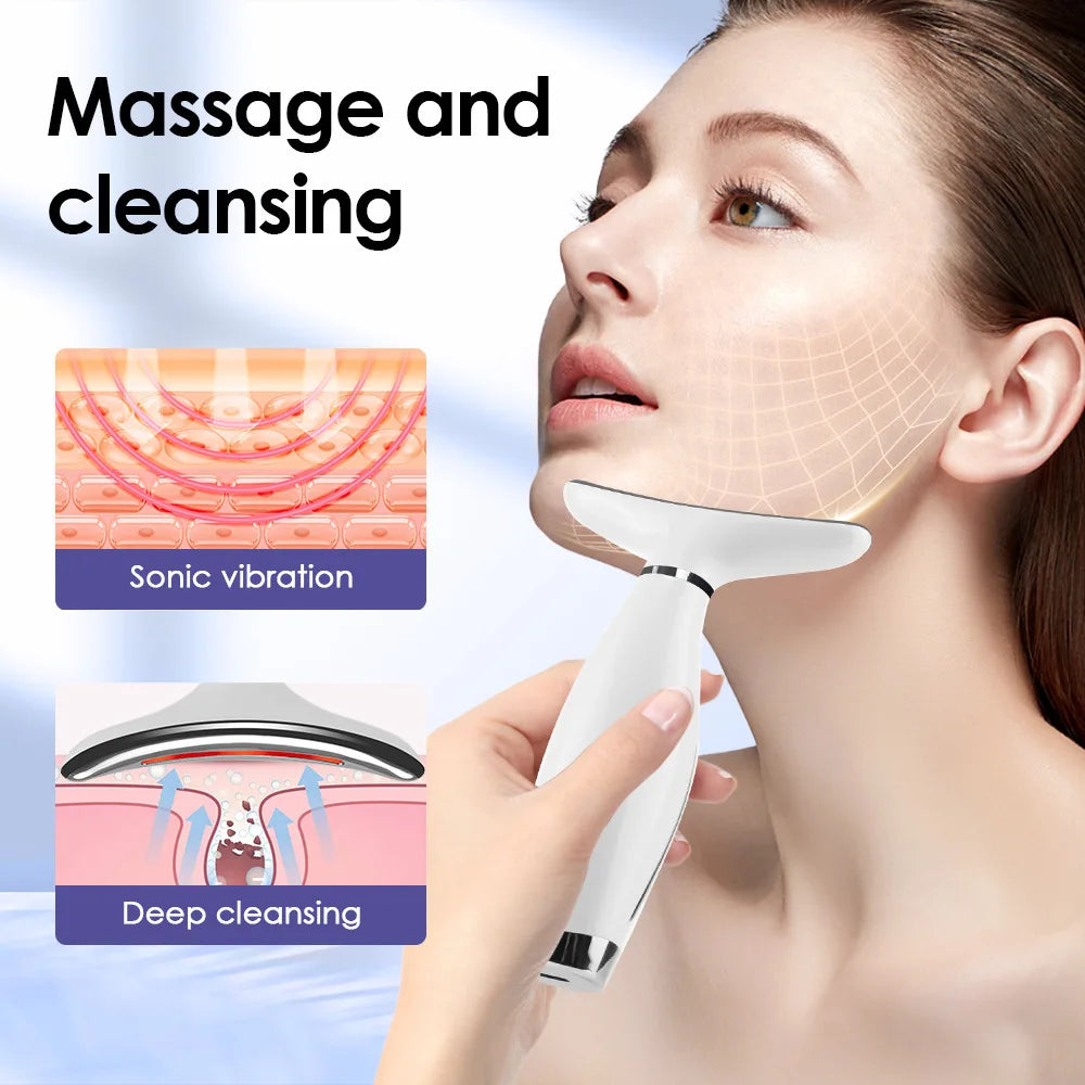 7‑in‑1 Neck & Face Massager for Women – Portable Skin Tightening & Daily Facial Care Tool