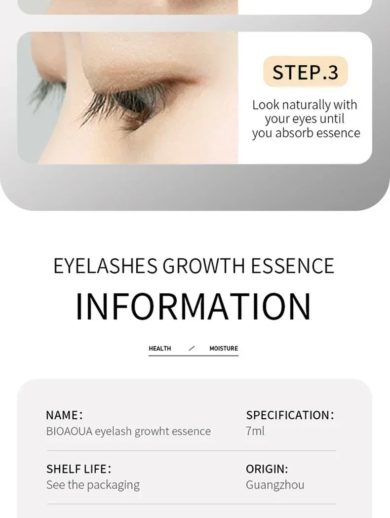 Fast Eyelash Growth Serum 7 Days Eyelash Eyebrow Growth Strong Makeup Extension Treatment Eyelash Growth Thicken Care Products