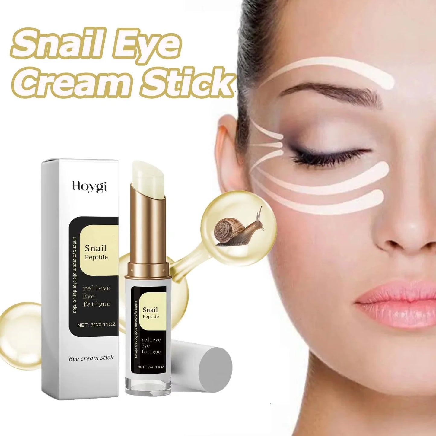 Snail Collagen Eye Cream Stick – Anti‑Wrinkle, Dark Circle Brightening & Firming Treatment