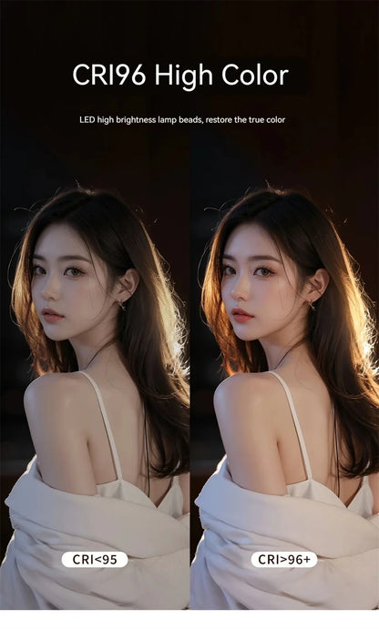 Handheld Ring LED Rechargeable Portable Mobile Phone Live Broadcast Photography Desktop Rabbit Cage Selfie fill Light