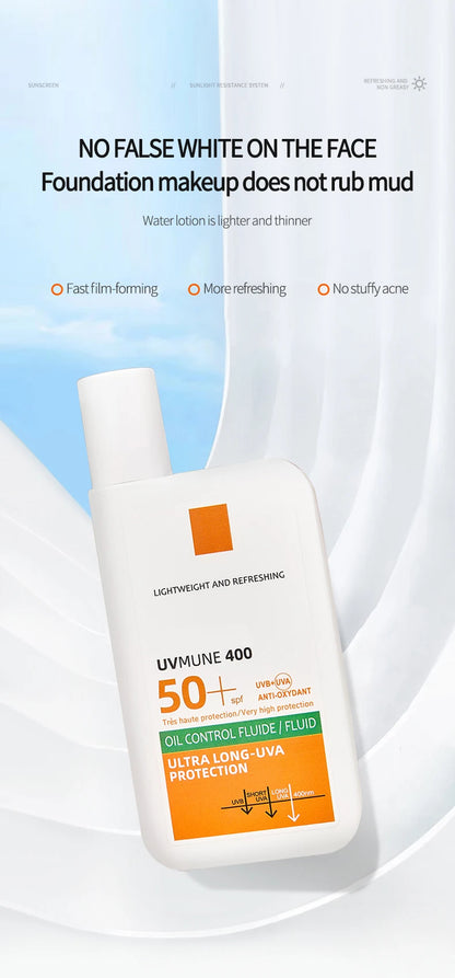 Original SPF50+ Sunscreen Lotion Cream Lasting Moisturizing Refreshing Light and Non Greasy To Prevent Facial and Body Sunburn