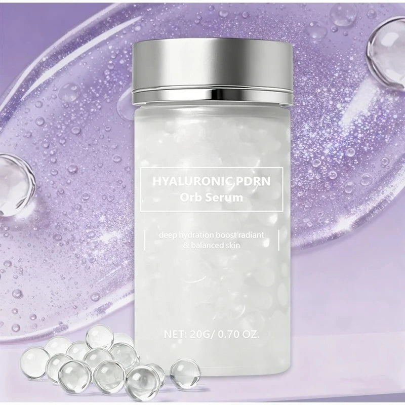 Korean Hyaluronic PDRN Orb Serum Spherical Particles Beads Face Essence Deep Hydration Salmon DNA Plumping Firming Moisturizer