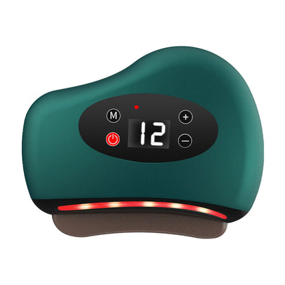 heated scraping massager for neck face and body care
