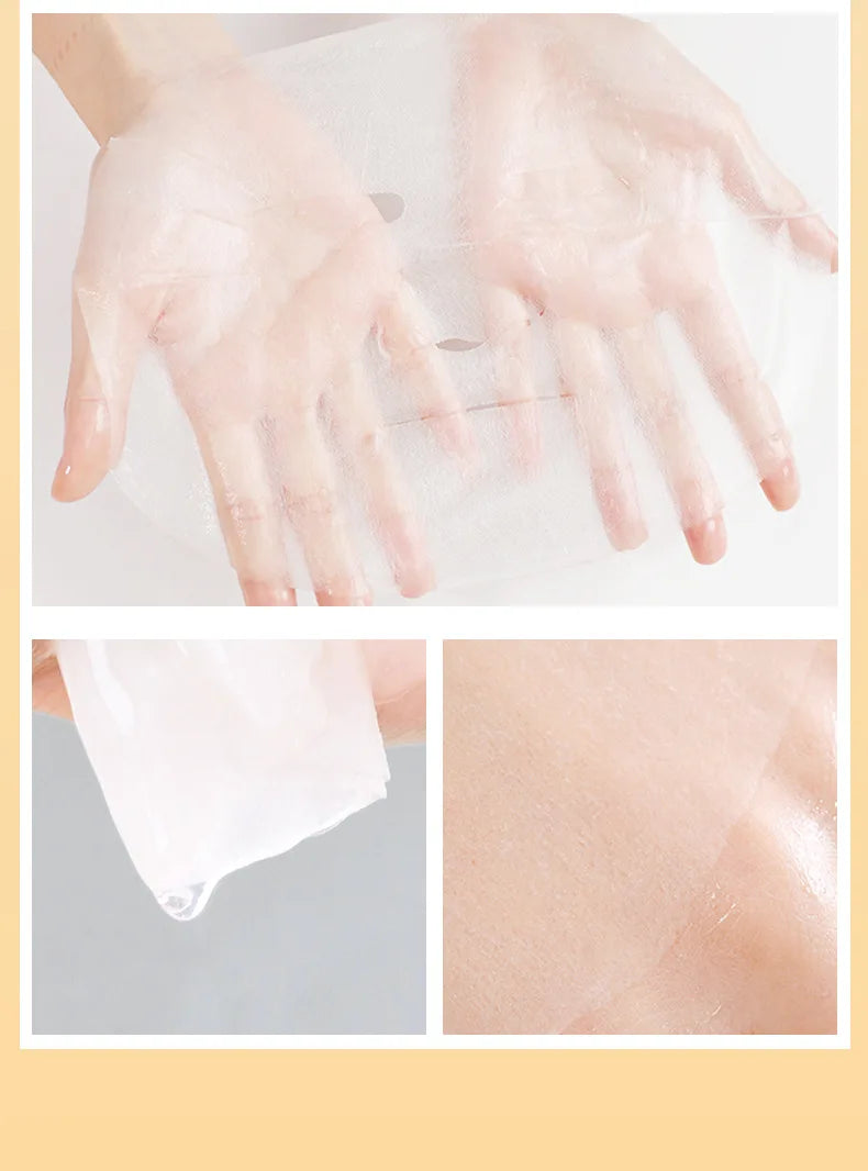 Vitamin C Facial Mask – Brightening & Moisturizing Skin Repair (10pcs)