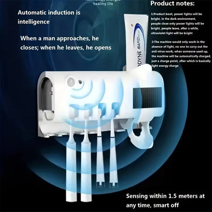 Multifunctional Toothbrush Holder Induction UV Sterilization