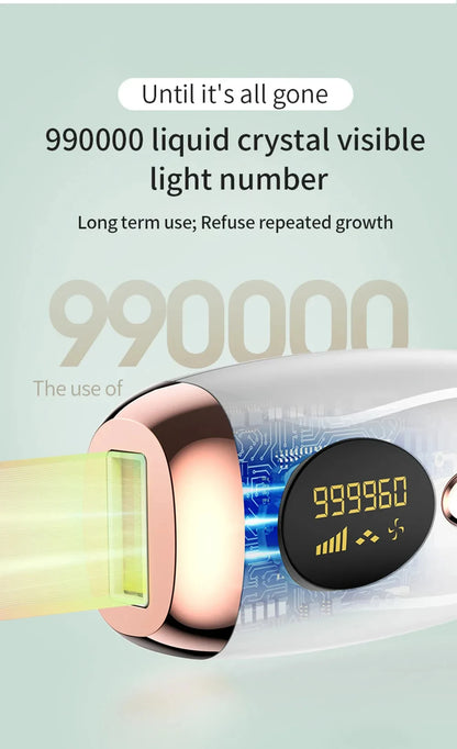 ipl hair removal device for painless body and facial hair removal
