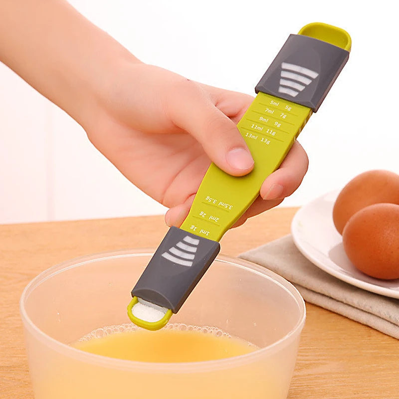 Adjustable Kitchen Scales Measure Cup with Double