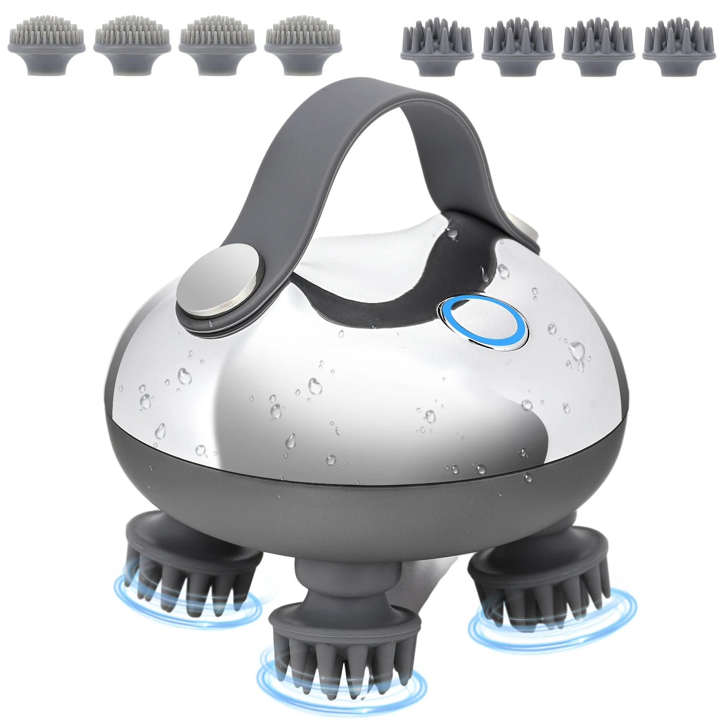 vibrating head massager for relaxing scalp care routine