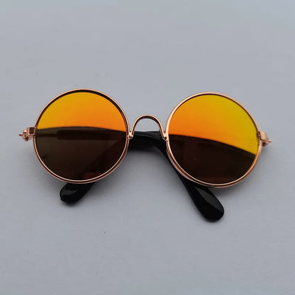 Lovely Vintage Round Cat Sunglasses Reflection Eye