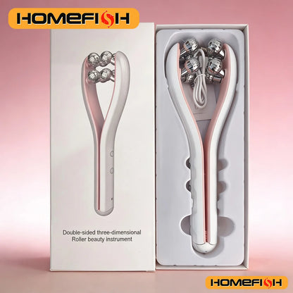 Face Electric Lifting Roller Facial Massager Y Shape Lifting