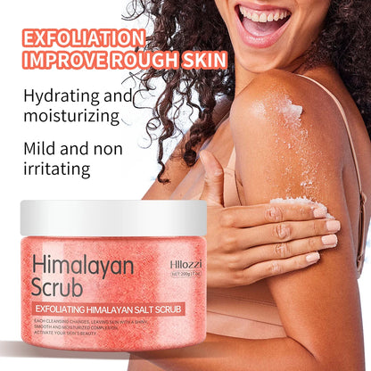 himalayan salt body scrub for deep exfoliating skin care
