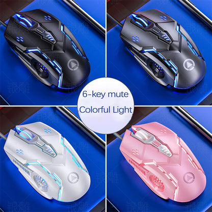 UTHAI Six key 3200PDI wired illuminated gaming mouse
