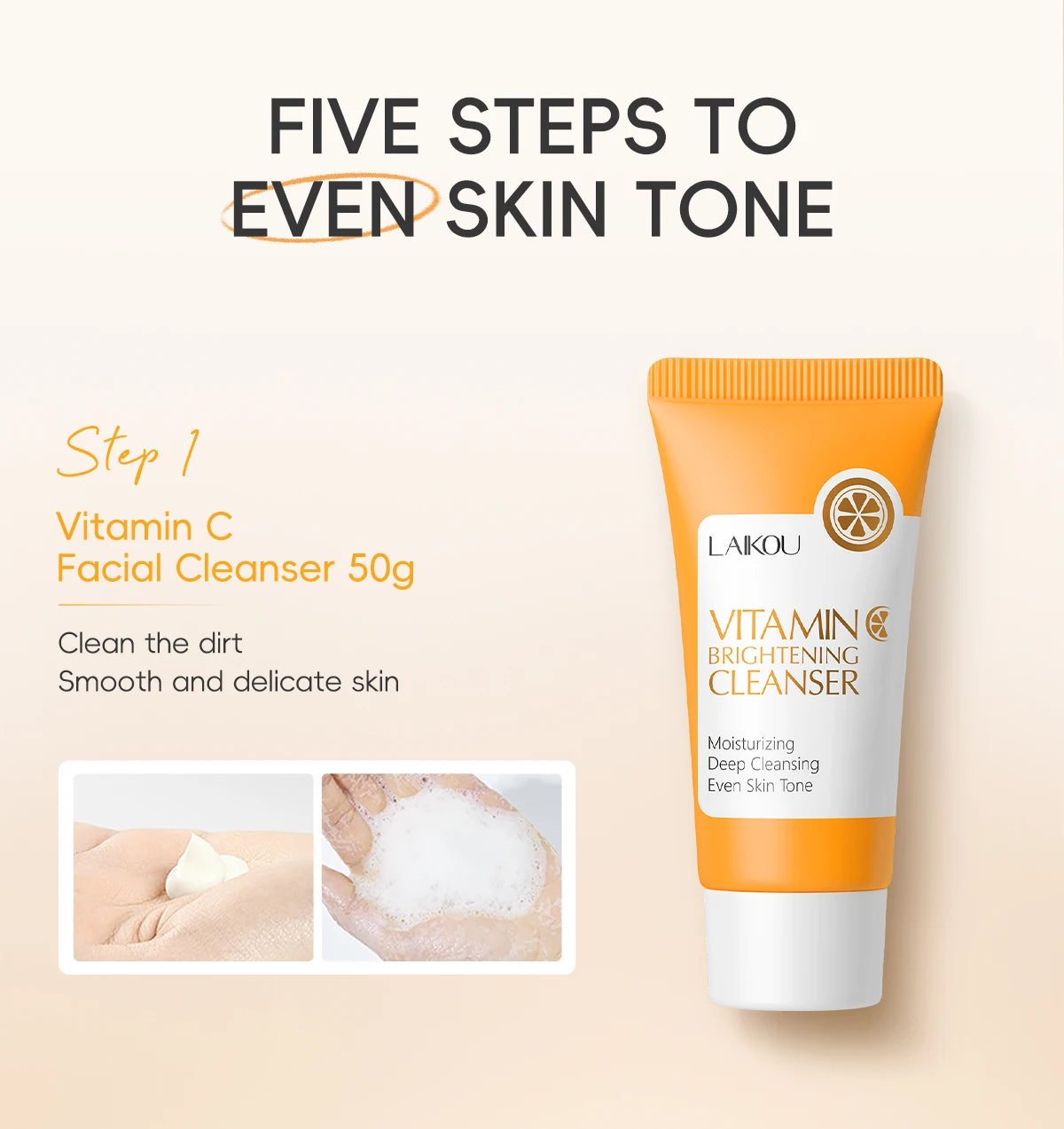 vitamin c face care set for radiant and healthy skin