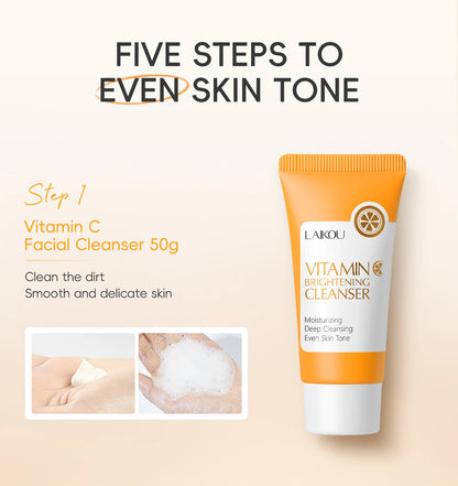 vitamin c face care set for radiant and healthy skin