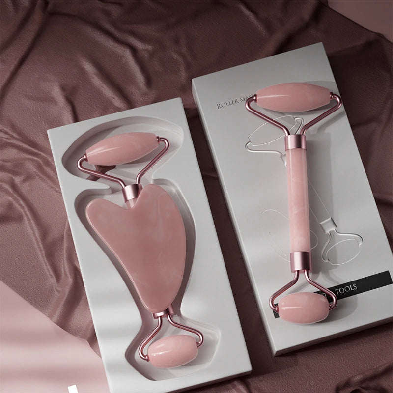 2Pcs Face Massager Roller | Guasha & Skin Care Tools