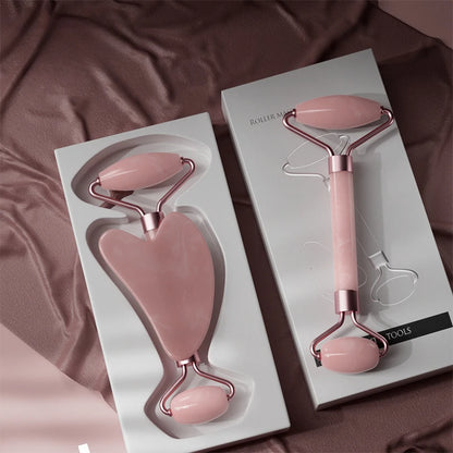 2Pcs Face Massager Roller | Guasha & Skin Care Tools