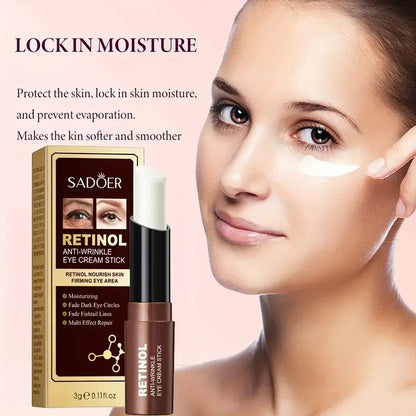 Retinol Eye Cream Stick Removing Anti Dark Circles Under the Eyes Moisturizing Firming Eyes Brighten Eye Skin Care Products