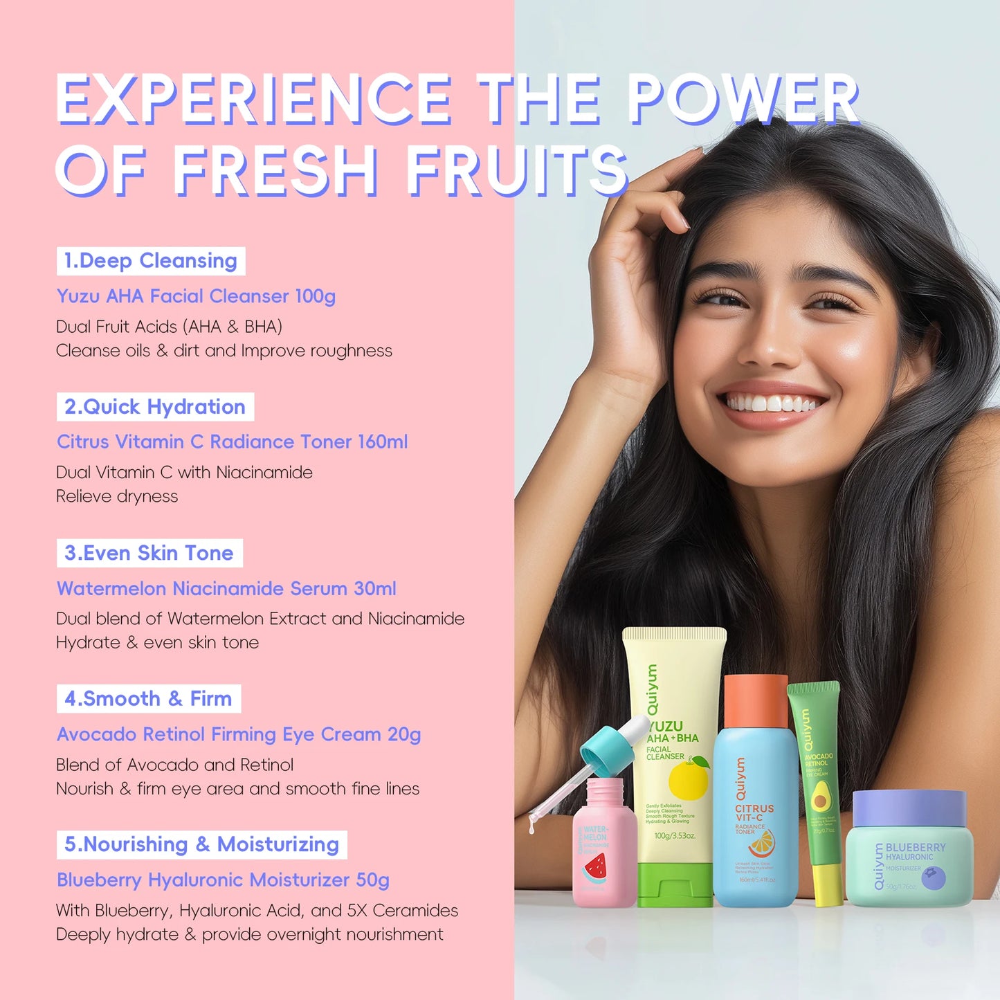 anti aging skincare routine set with natural ingredients