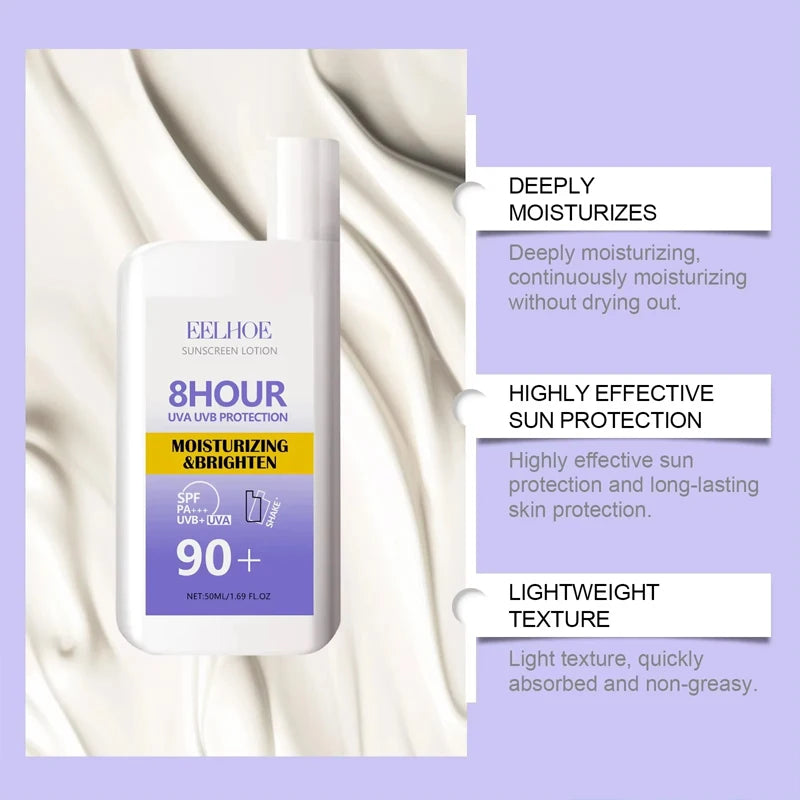 Sunscreen Cream Spf 90+ UV Protective Sunburn Repairing Cream Sun Block Isolation Lotion Moisturizing Oil-Control Face Body Care