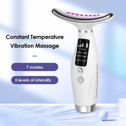 7‑in‑1 Neck & Face Massager for Women – Portable Skin Tightening & Daily Facial Care Tool