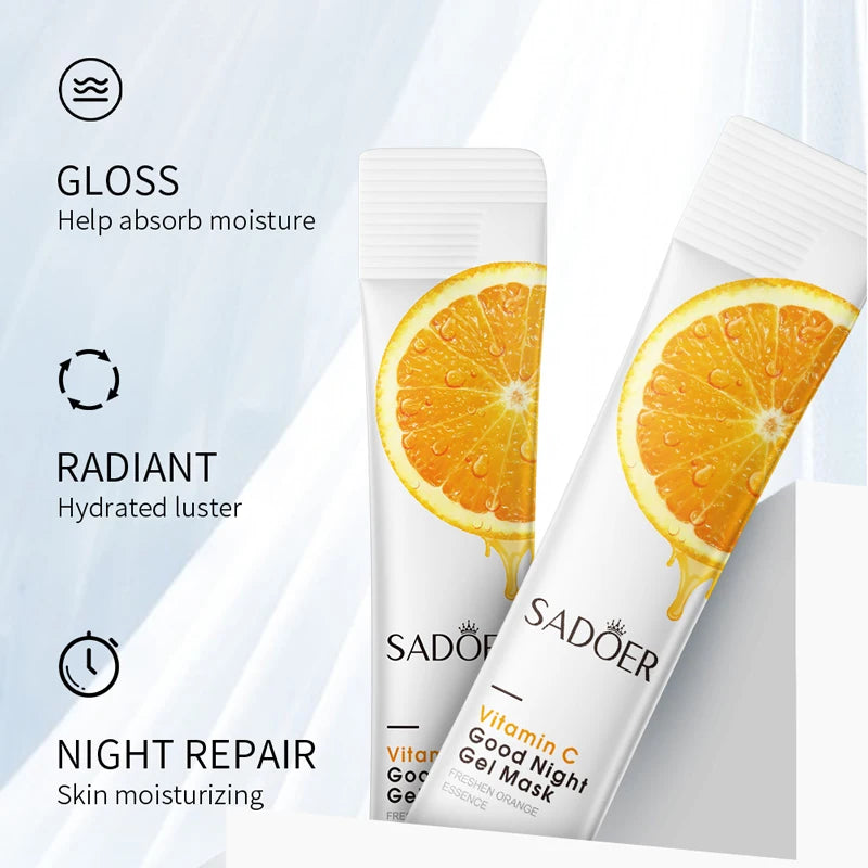 20pcs/box SADOER Sleeping Facial Masks Face Moisturizing Hydrating Anti-aging Whitening Anti Wrinkles Face Mask Facial Skin Care