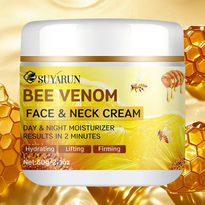 Bee Venom Collagen Anti-Aging Face Cream | Firming Lifting Moisturizer | Wrinkle Reduction | 24H Hydration.