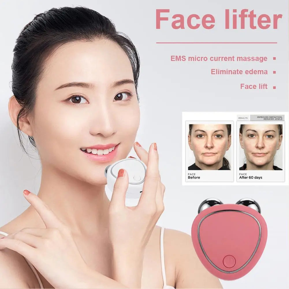 Face Lift Massager Machine Roller Microcurrent