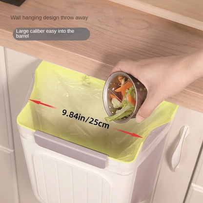 Foldable Trash Can – Wall Mounted Kitchen Cabinet Trash Bin