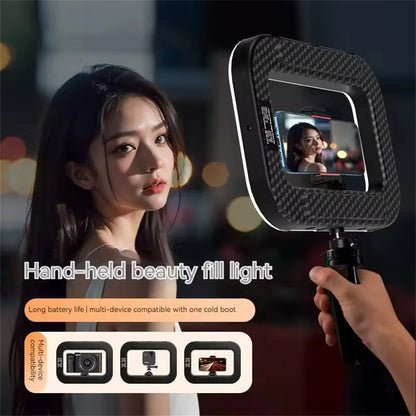 Handheld Ring LED Rechargeable Portable Mobile Phone Live Broadcast Photography Desktop Rabbit Cage Selfie fill Light