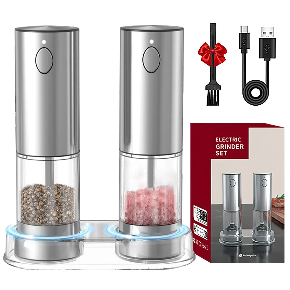 Electric Pepper Grinder Stainless Steel Salt And Pepper