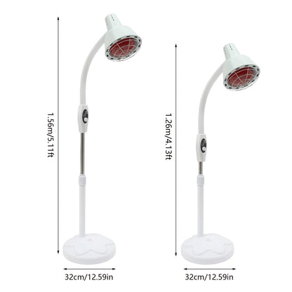 NEW Infra Red Lamp, 275W Single Head Type Brightness Adjustable, 360° Rotating Floor Standing, for Home, Office Use
