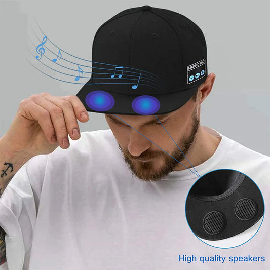Bluetooth Sports Music Hat Headphone Dual Speaker